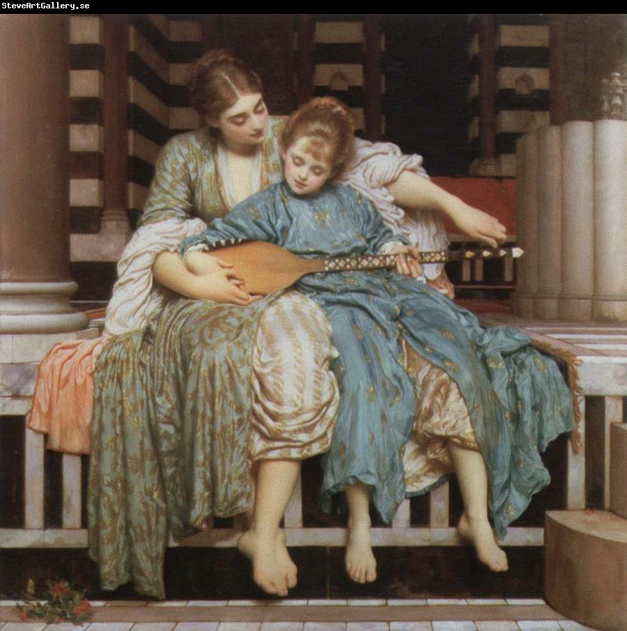 Lord Frederic Leighton the music lesson